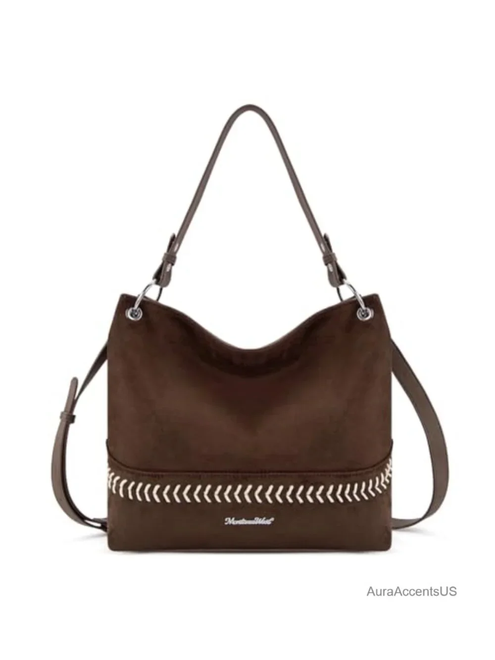 Faux Suede PU Leather Hobo Bag Slouchy Shoulder Tote Handbag Crossbody
